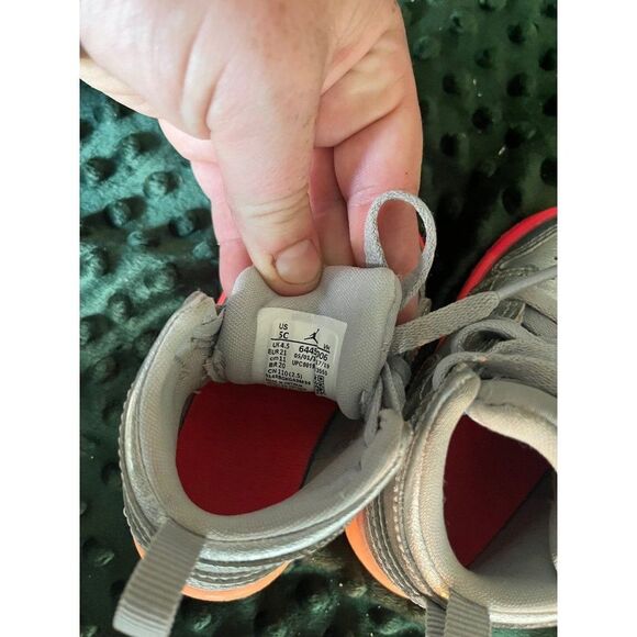 Kid's size 5 5c nike Air Jordan 1 Mid TD 'Metallic Pink Crimson' Sneakers - Picture 6 of 6